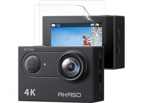 AKASO - EK7000 SE 4K Waterproof Action Camera with Remote - Black