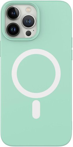 AMPD - Real Feel Soft Case with MagSafe for Apple iPhone 13 Pro - Pastel Green