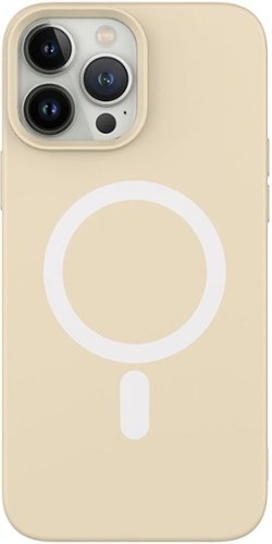 AMPD - Real Feel Soft Case with MagSafe for Apple iPhone 13 Pro - White