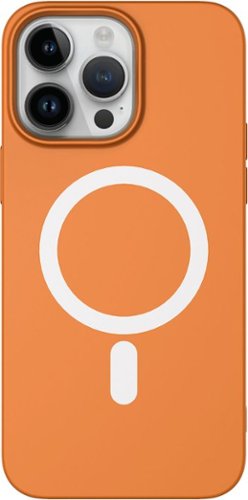 AMPD - Real Feel Soft Case with MagSafe for Apple iPhone 14 Pro Max - Orange