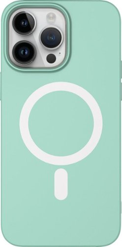 AMPD - Real Feel Soft Case with MagSafe for Apple iPhone 14 Pro Max - Pastel Green