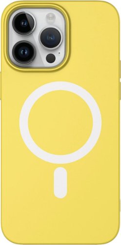 AMPD - Real Feel Soft Case with MagSafe for Apple iPhone 14 Pro - Yellow