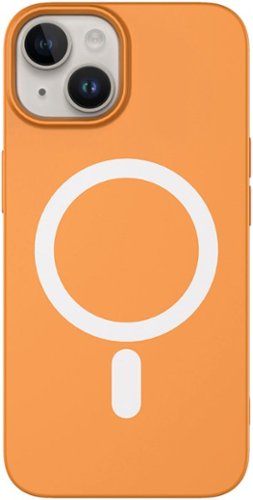 AMPD - Real Feel Soft Case with MagSafe for Apple iPhone 14 / iPhone 13 - Orange