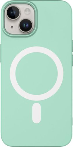 AMPD - Real Feel Soft Case with MagSafe for Apple iPhone 14 / iPhone 13 - Pastel Green