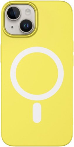 AMPD - Real Feel Soft Case with MagSafe for Apple iPhone 14 / iPhone 13 - Yellow