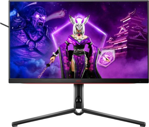 AOC - AG324UX 31.5" LCD 4K UHD Gaming Monitor - Black/Red