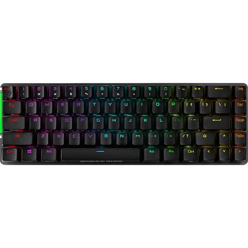 ASUS - Full-Sized Wired Mechanical Gaming Keyboard - Black, Gray