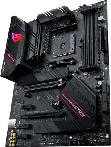 ASUS - ROG STRIX B550-F GAMING (Socket AM4) AMD B550 ATX DDR4 Motherboard - Black