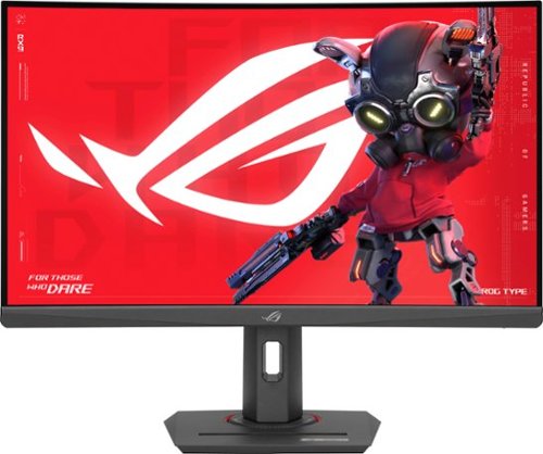 ASUS - ROG Strix 27" Curved 1440P 180Hz FreeSync Gaming Monitor with HDR (DisplayPort,HDMI,USB) - Black - Black