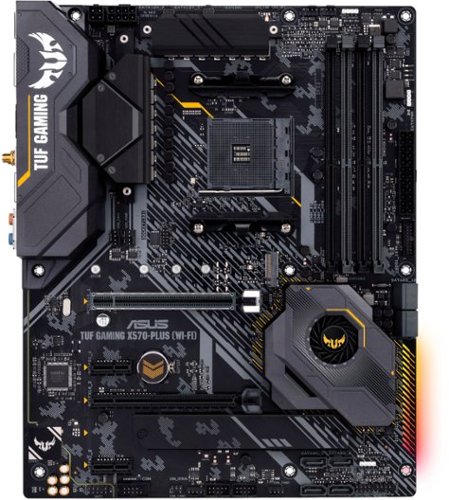 ASUS - TUF GAMING X570-PLUS (WI-FI) (Socket AM4) AMD X570 ATX DDR5 Wi-Fi 6E Motherboard