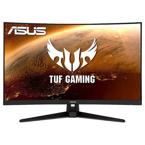 ASUS - TUF Gaming 31.5" VA Curved FHD Freesync Premium Gaming Monitor (HDMI, VGA) - Black