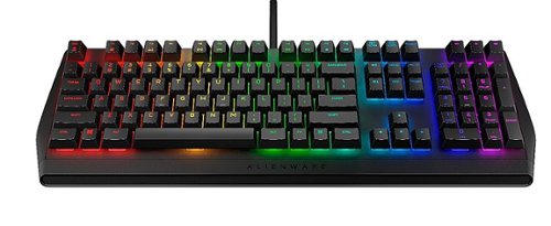 Alienware - AW410K Full-size Wired Gaming Mechanical CHERRY MX Brown Switches Keyboard with RGB Back Lighting - Dark Side of the Moon