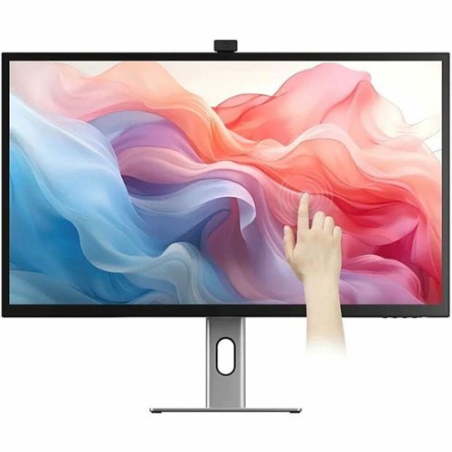 Alogic - Clarity Max Touch 32" UHD 4K Monitor with USB-C Power Delivery, Webcam, Touch Screen, 4k Monitor, & 65W Power Delivery - Black