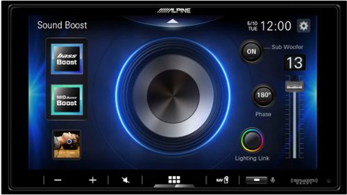 Alpine - 7" Android Auto and Apple CarPlay Bluetooth Digital Media Receiver - Black