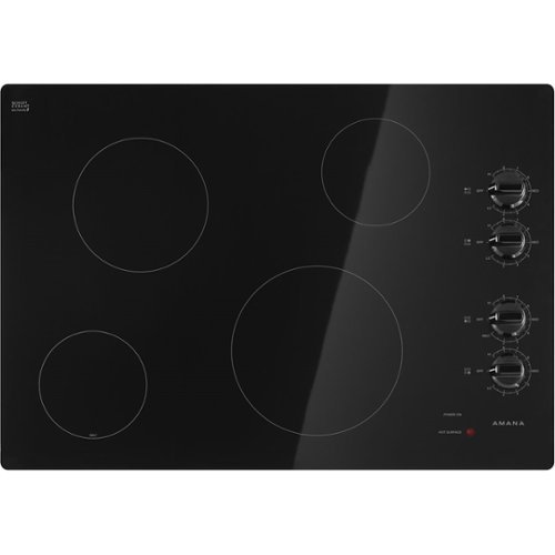 Amana - 30" Built-In Electric Cooktop - Black