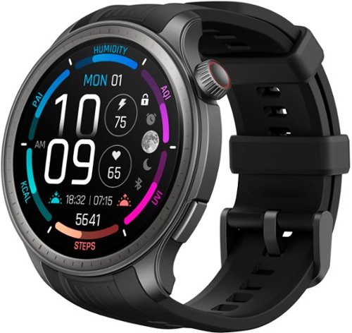 Amazfit - Balance Smartwatch 38mm Aluminum Alloy - Black