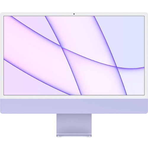 Apple - 24" Certified Refurbished iMac with Retina 4.5K display - Apple M1 - 8GB Memory - 8GPU - 256GB SSD - (2021) - Purple