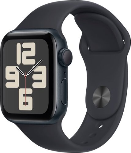 Apple Watch SE 2nd Generation (GPS) 40mm Midnight Aluminum Case with Midnight Sport Band - M/L - Midnight