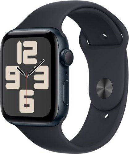 Apple Watch SE 2nd Generation (GPS) 44mm Midnight Aluminum Case with Midnight Sport Band - S/M - Midnight