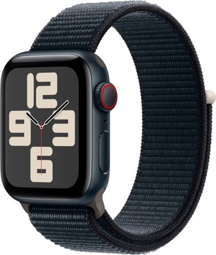 Apple Watch SE 2nd Generation (GPS + Cellular) 40mm Midnight Aluminum Case with Midnight Sport Loop - Midnight (AT&T)