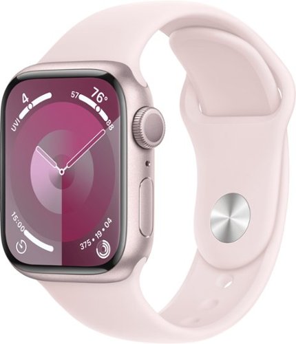 Apple Watch Series 9 GPS 41mm Aluminum Case with Light Pink Sport Band (Small/Medium) - Pink