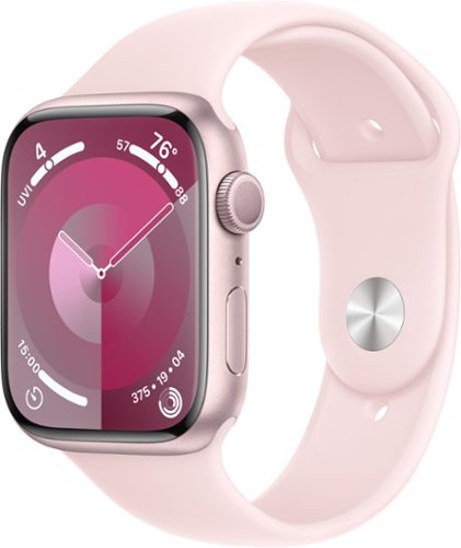 Apple Watch Series 9 GPS 45mm Aluminum Case with Light Pink Sport Band (Medium/Large) - Pink