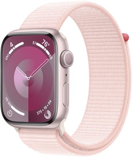 Apple Watch Series 9 GPS 45mm Aluminum Case with Light Pink Sport Loop - Pink