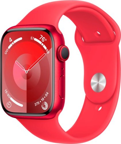 Apple Watch Series 9 GPS 45mm Aluminum Case with (PRODUCT)RED Sport Band (Medium/Large) - (PRODUCT)RED