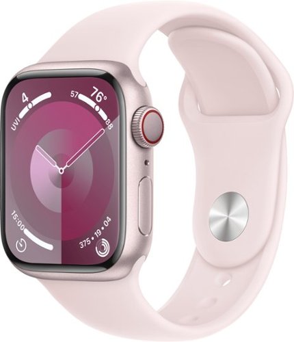 Apple Watch Series 9 GPS + Cellular 41mm Aluminum Case with Light Pink Sport Band (Small/Medium) - Pink (AT&T)