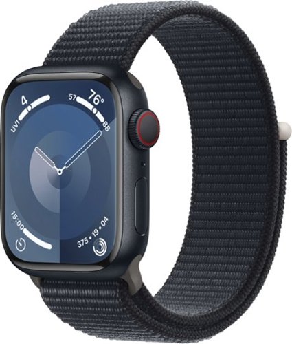 Apple Watch Series 9 GPS + Cellular 41mm Aluminum Case with Midnight Sport Loop - Midnight (AT&T)