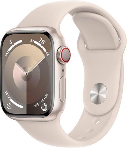 Apple Watch Series 9 (GPS + Cellular) 41mm Starlight Aluminum Case with Starlight Sport Band with Blood Oxygen - S/M - Starlight (AT&T)