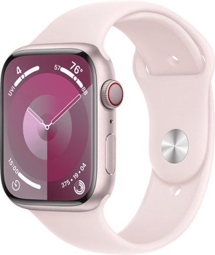 Apple Watch Series 9 GPS + Cellular 45mm Aluminum Case with Light Pink Sport Band (Small/Medium) - Pink (AT&T)