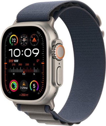 Apple Watch Ultra 2 GPS + Cellular 49mm Titanium Case with Blue Alpine Loop (Large) - Titanium (AT&T)