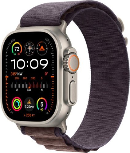 Apple Watch Ultra 2 GPS + Cellular 49mm Titanium Case with Indigo Alpine Loop (Small) - Titanium (AT&T)