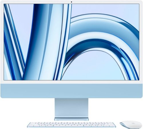 Apple - iMac 24" All-in-One - M3 chip - 8GB Memory - 512GB (Latest Model) - Blue