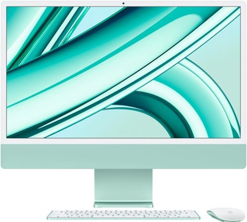 Apple - iMac 24" All-in-One - M3 chip - 8GB Memory - 512GB (Latest Model) - Green