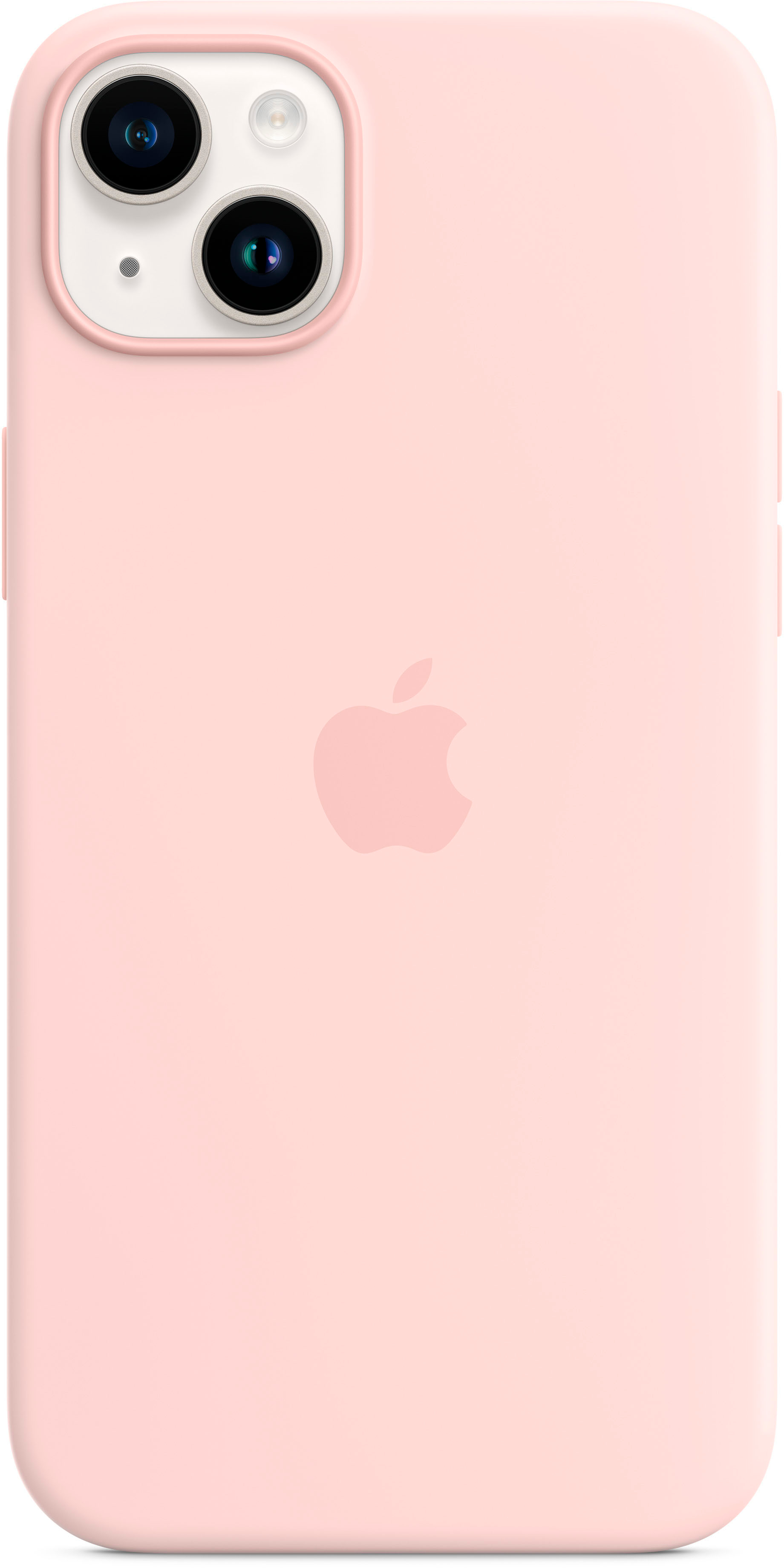 Apple - iPhone 14 Plus Silicone Case with MagSafe - Chalk Pink