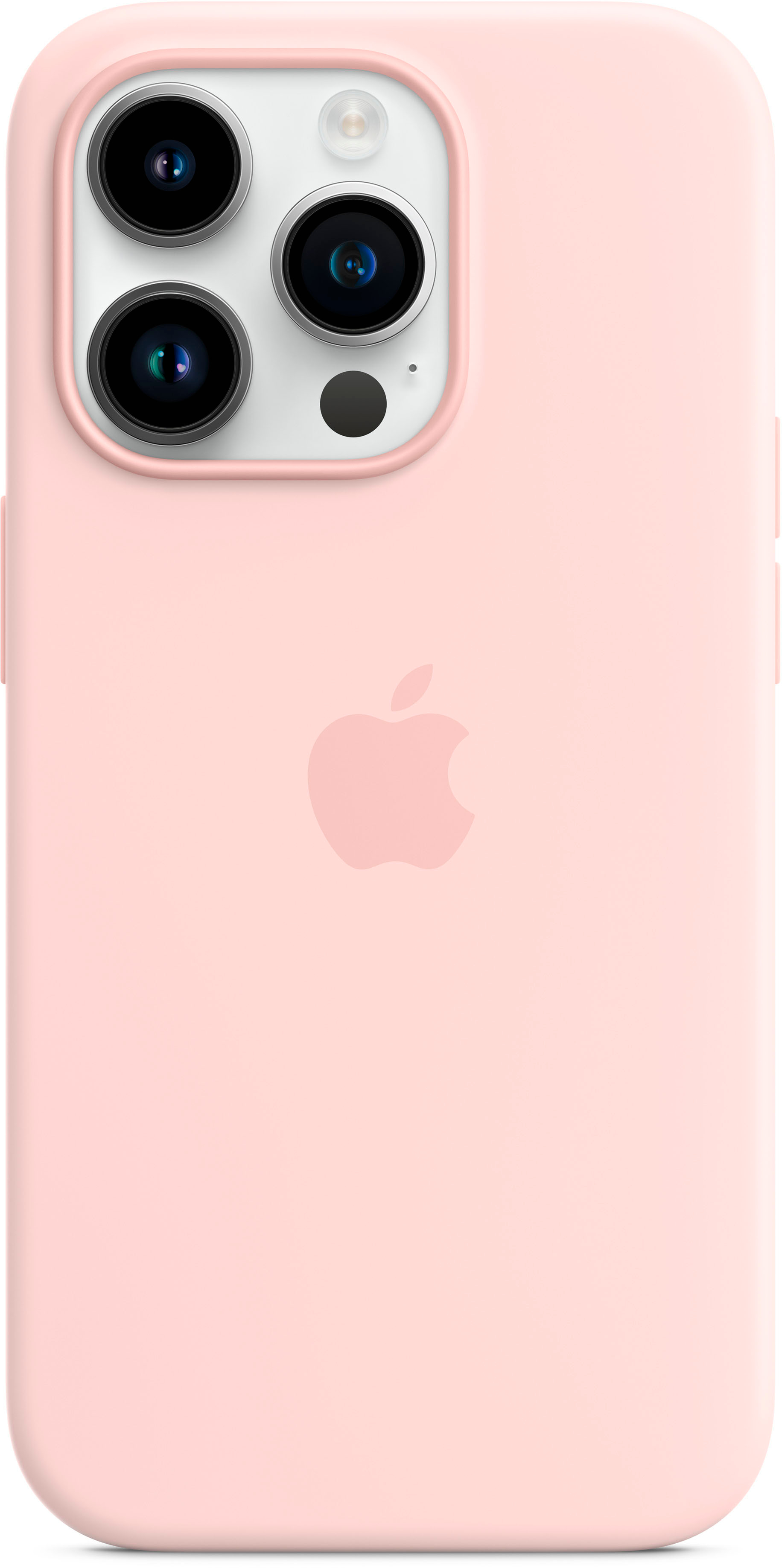 Apple - iPhone 14 Pro Silicone Case with MagSafe - Chalk Pink