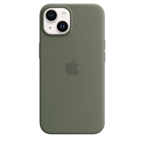 Apple - iPhone 14 Silicone Case with MagSafe - Olive