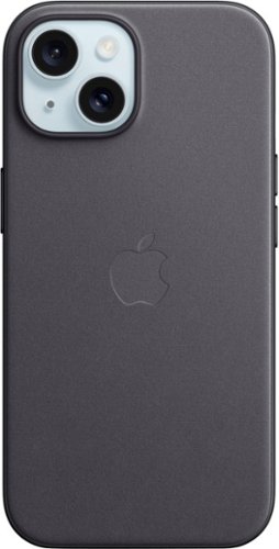 Apple - iPhone 15 FineWoven Case with MagSafe - Black