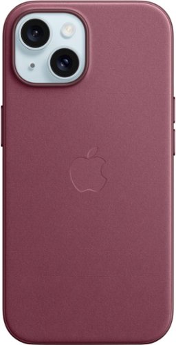 Apple - iPhone 15 FineWoven Case with MagSafe - Mulberry