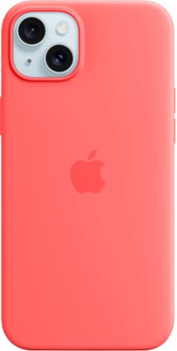 Apple - iPhone 15 Plus Silicone Case with MagSafe - Guava