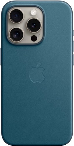 Apple - iPhone 15 Pro FineWoven Case with MagSafe - Pacific Blue