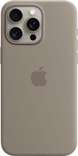 Apple - iPhone 15 Pro Max Silicone Case with MagSafe - Clay