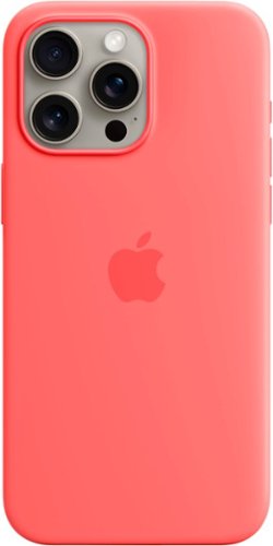 Apple - iPhone 15 Pro Max Silicone Case with MagSafe - Guava