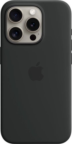 Apple - iPhone 15 Pro Silicone Case with MagSafe - Black