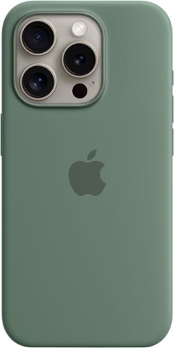 Apple - iPhone 15 Pro Silicone Case with MagSafe - Cypress