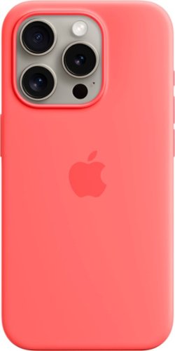 Apple - iPhone 15 Pro Silicone Case with MagSafe - Guava