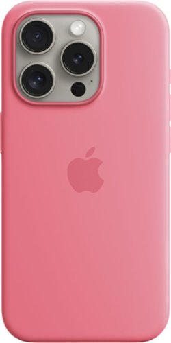 Apple - iPhone 15 Pro Silicone Case with MagSafe - Pink