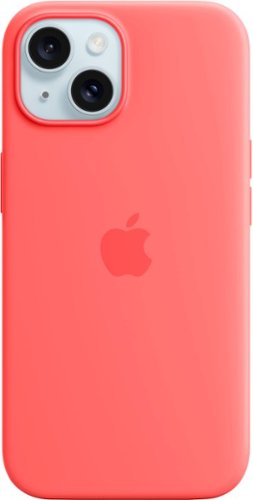 Apple - iPhone 15 Silicone Case with MagSafe - Guava